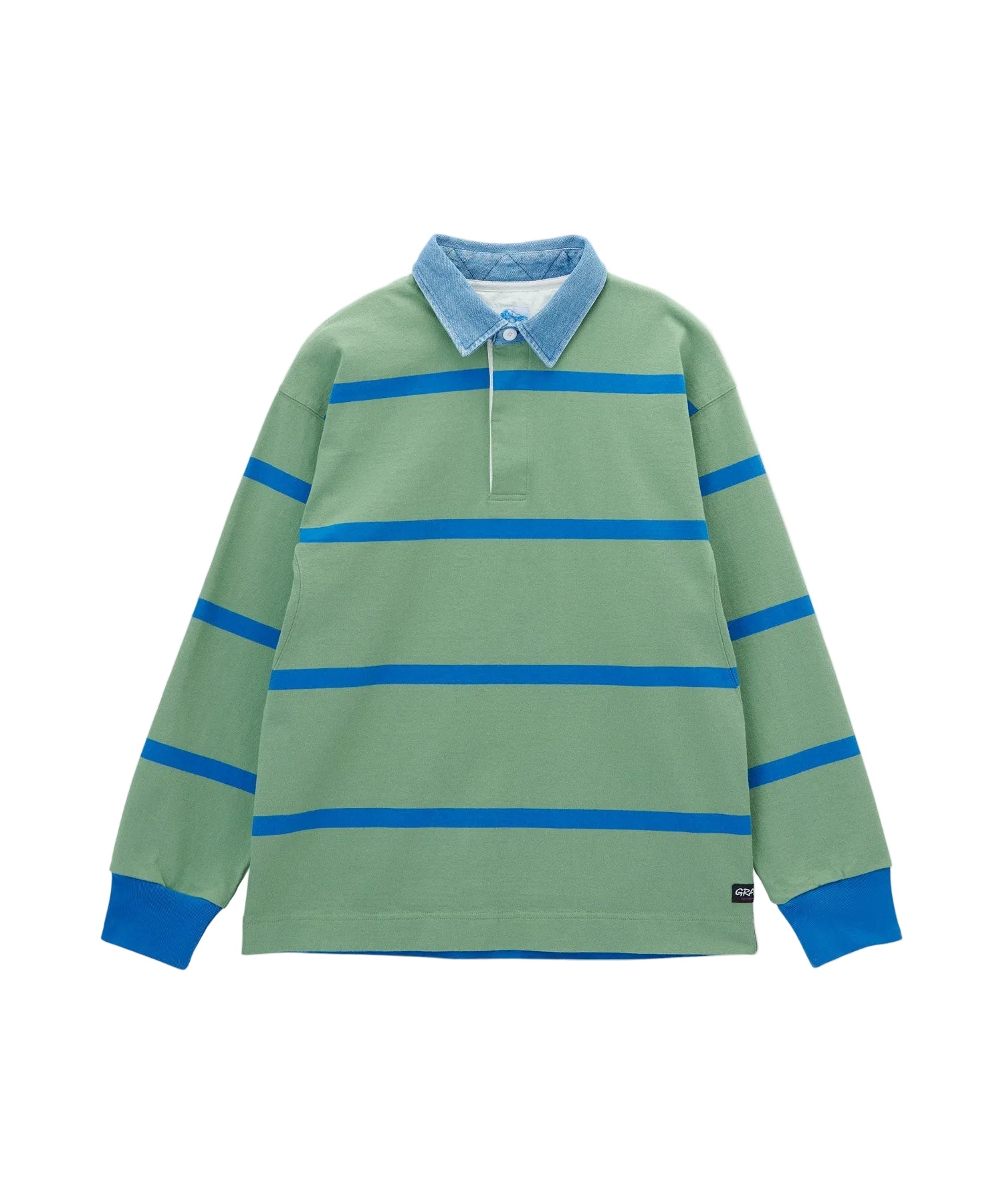 Gramicci Langdon Rugby Shirt (Olive / Blue)