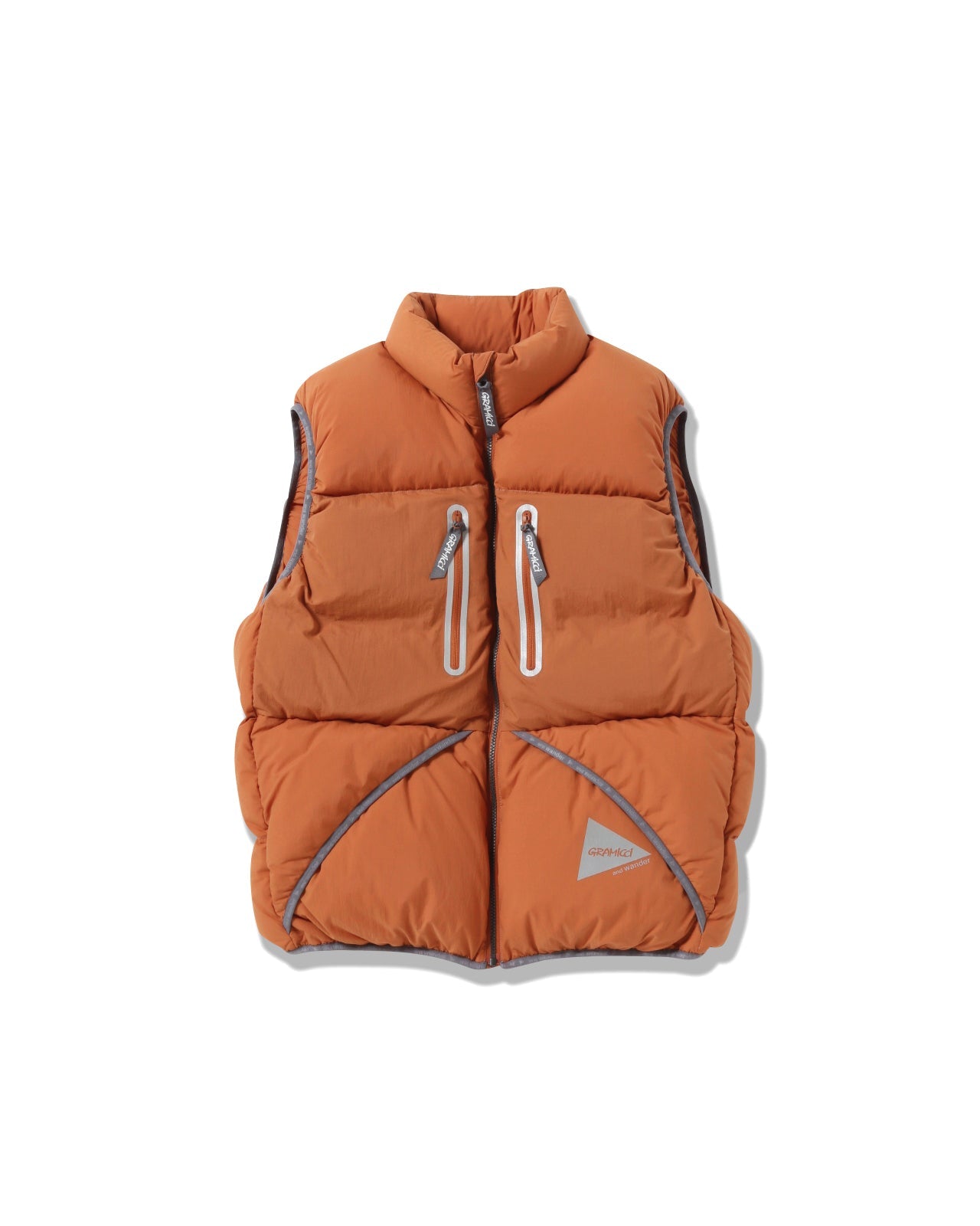 Gramicci x and wander Down Vest (Orange)