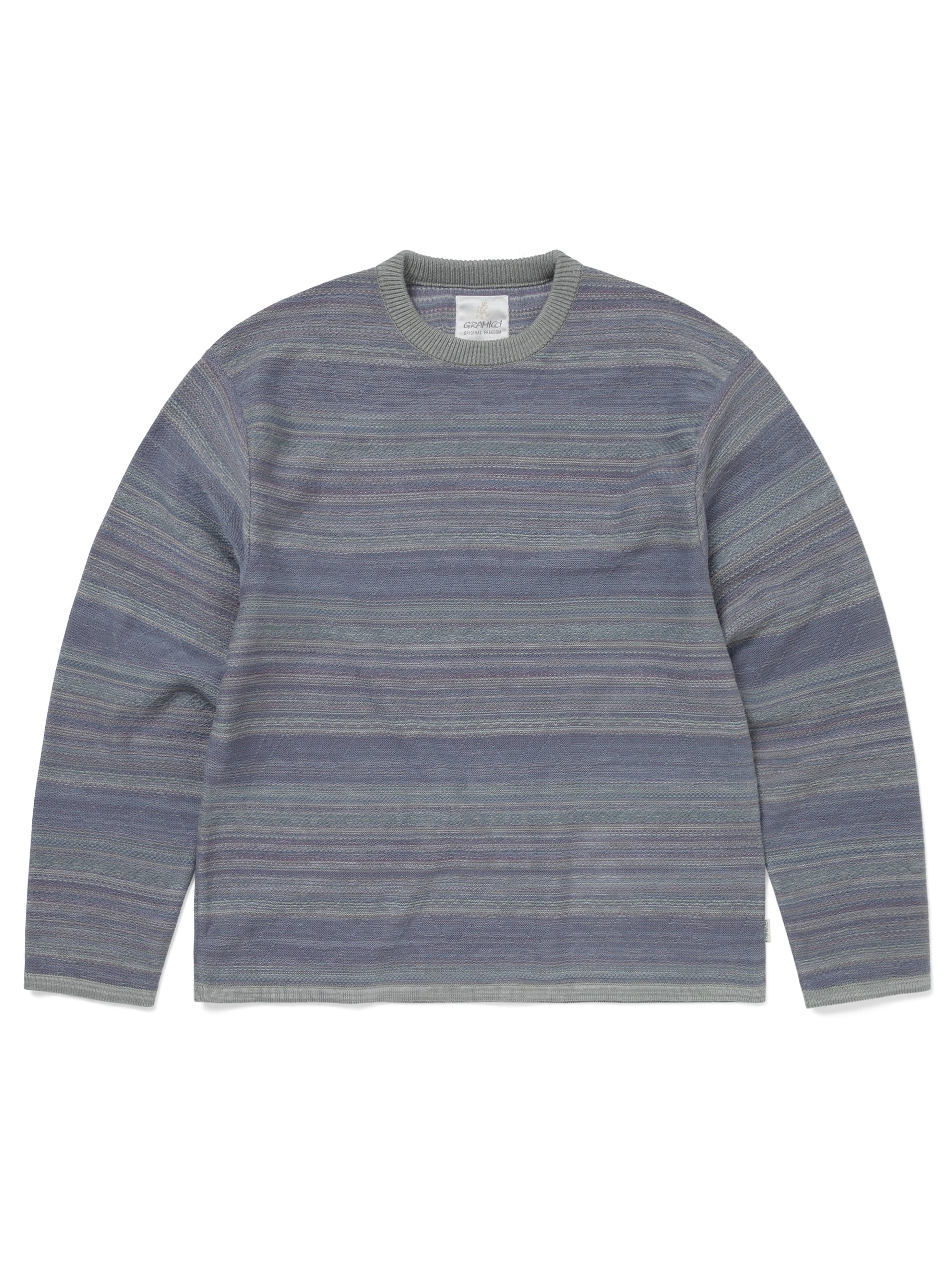 Gramicci x thisisneverthat Pattern Knit Crew Sweatshirt (Sage)