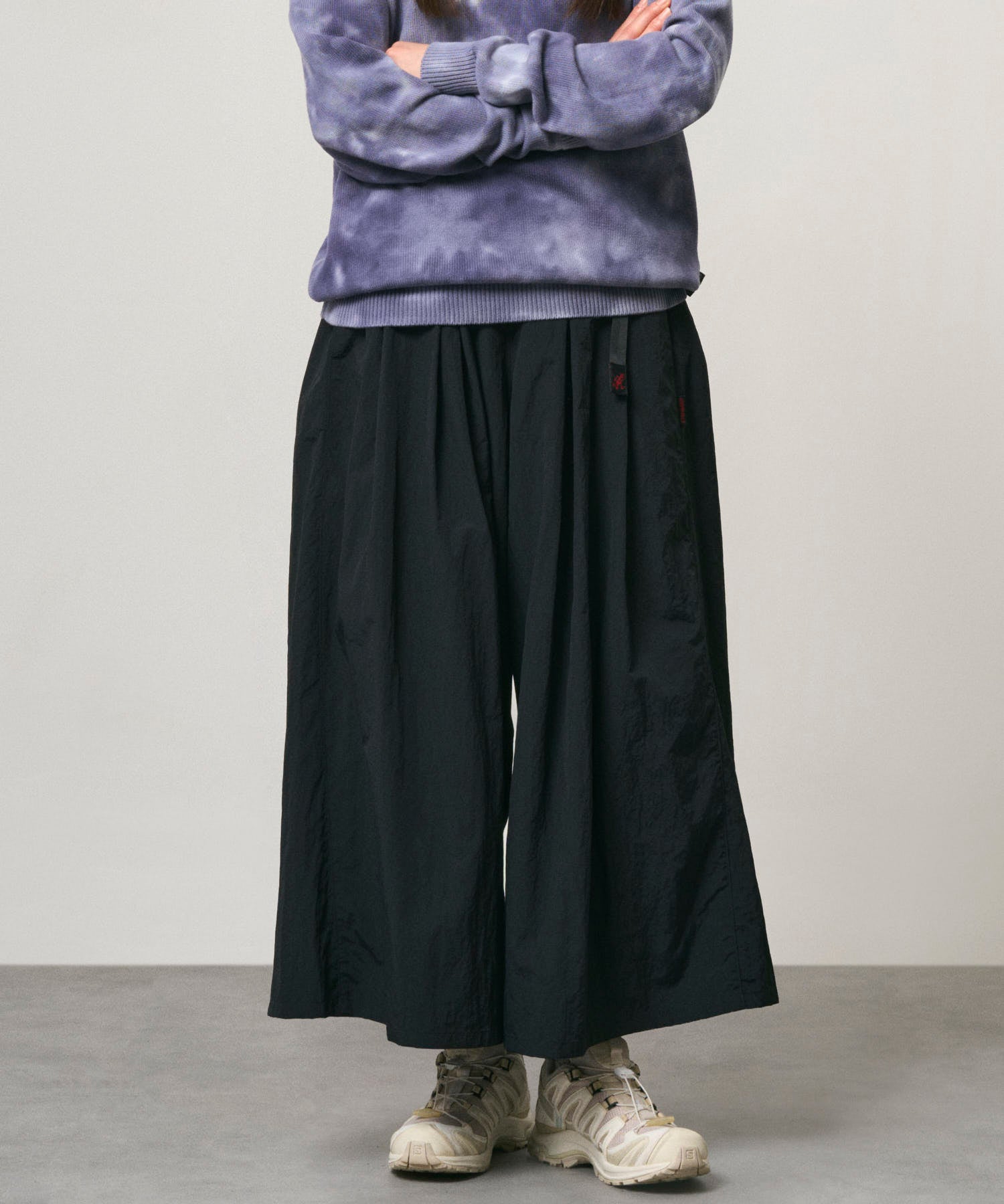 Gramicci Nylon Flare Pants (Black)