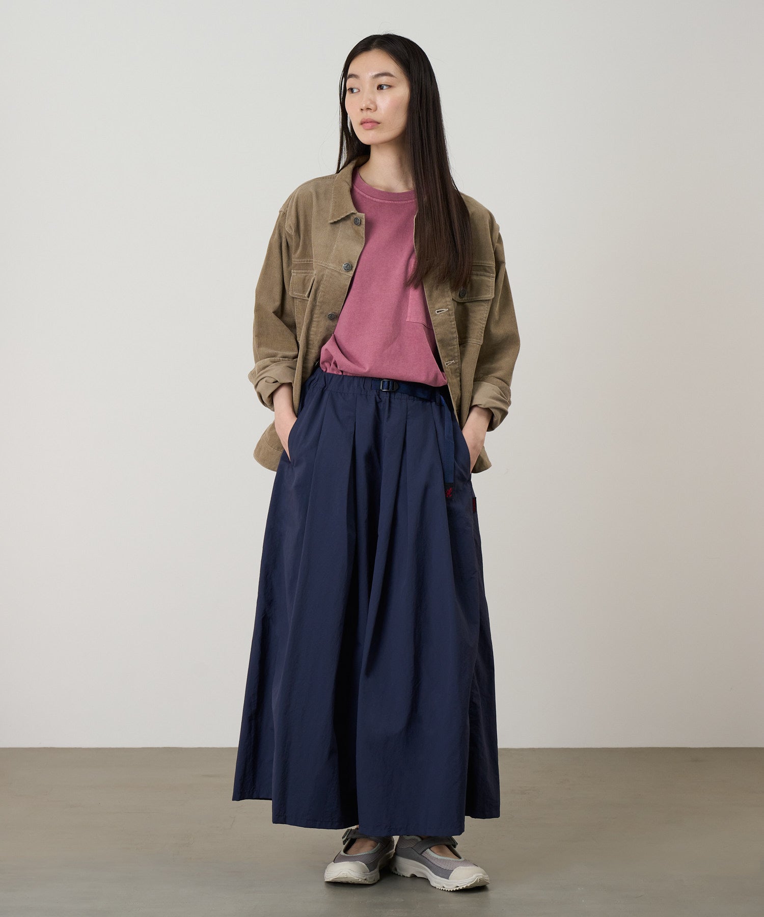 Gramicci Nylon Flare Pants (British Navy)