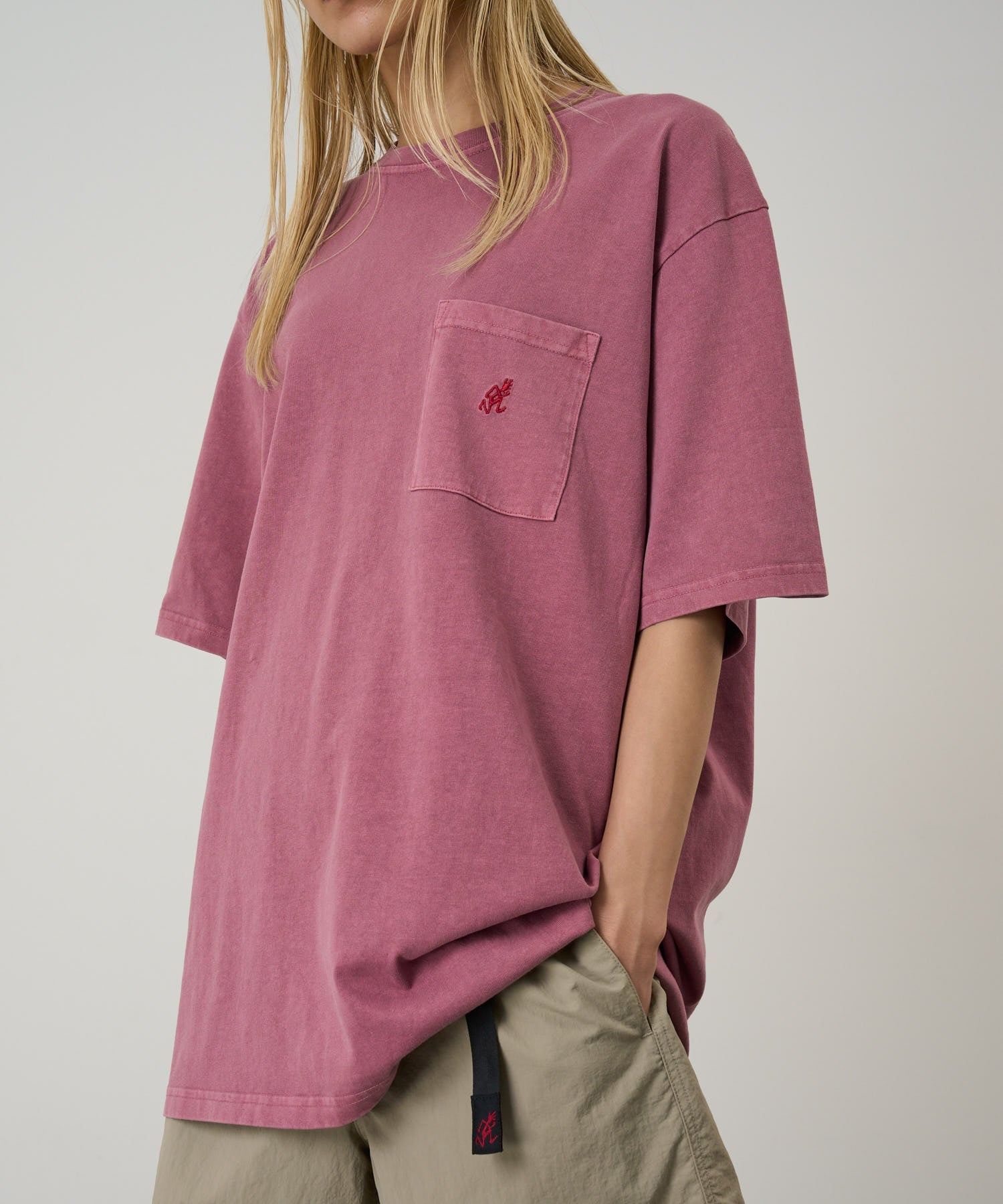 Gramicci Pigment Dyed One Point Tee (Red Pigment)