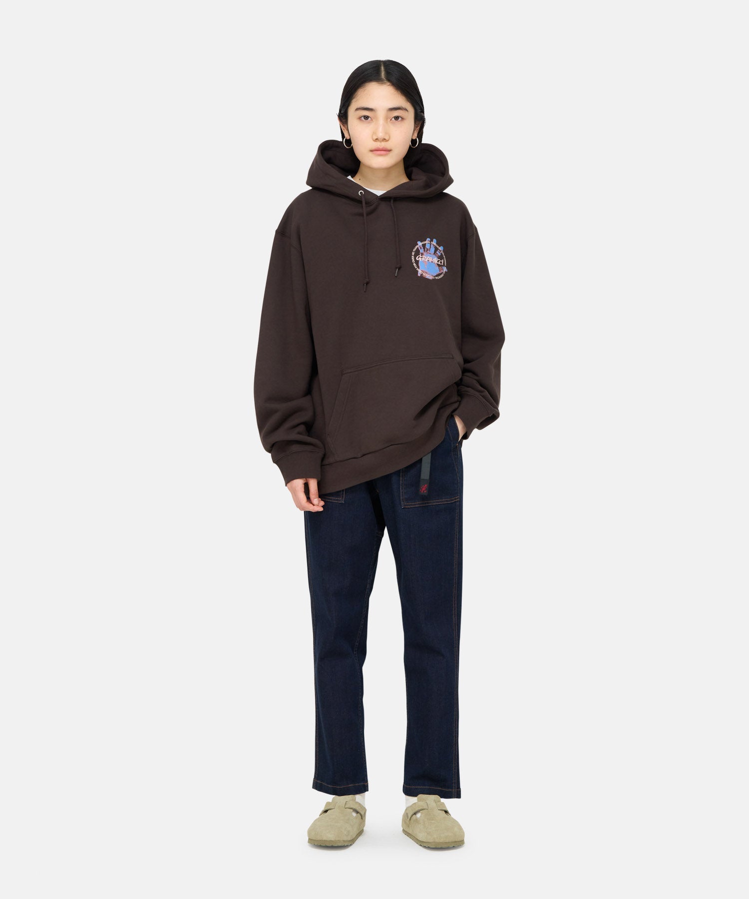 Gramicci Stretch Denim Loose Tapered Ridge Pants (One Wash)