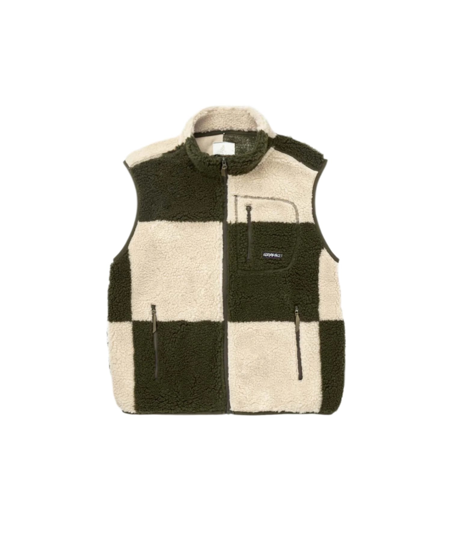 Gramicci Checkered Sherpa Vest