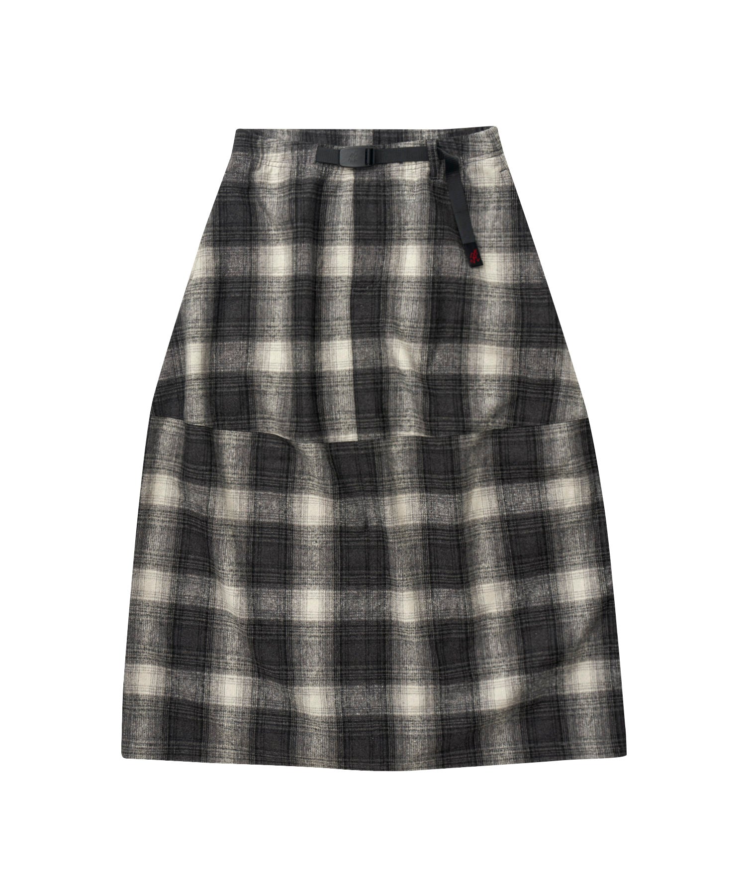 Gramicci Wool Paneled Skirt SHADOW PLAID US XS Asia S UK S