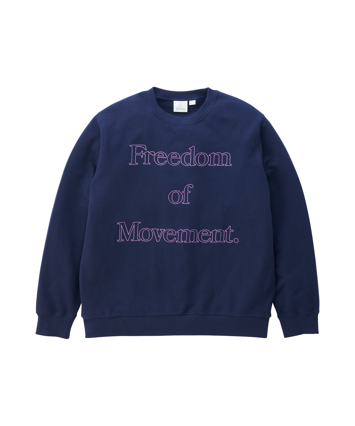 GRAMICCI Freedom of Movement トレーナー ネイビー GRAMICCI Freedom of Movement トレーナー ネイビー