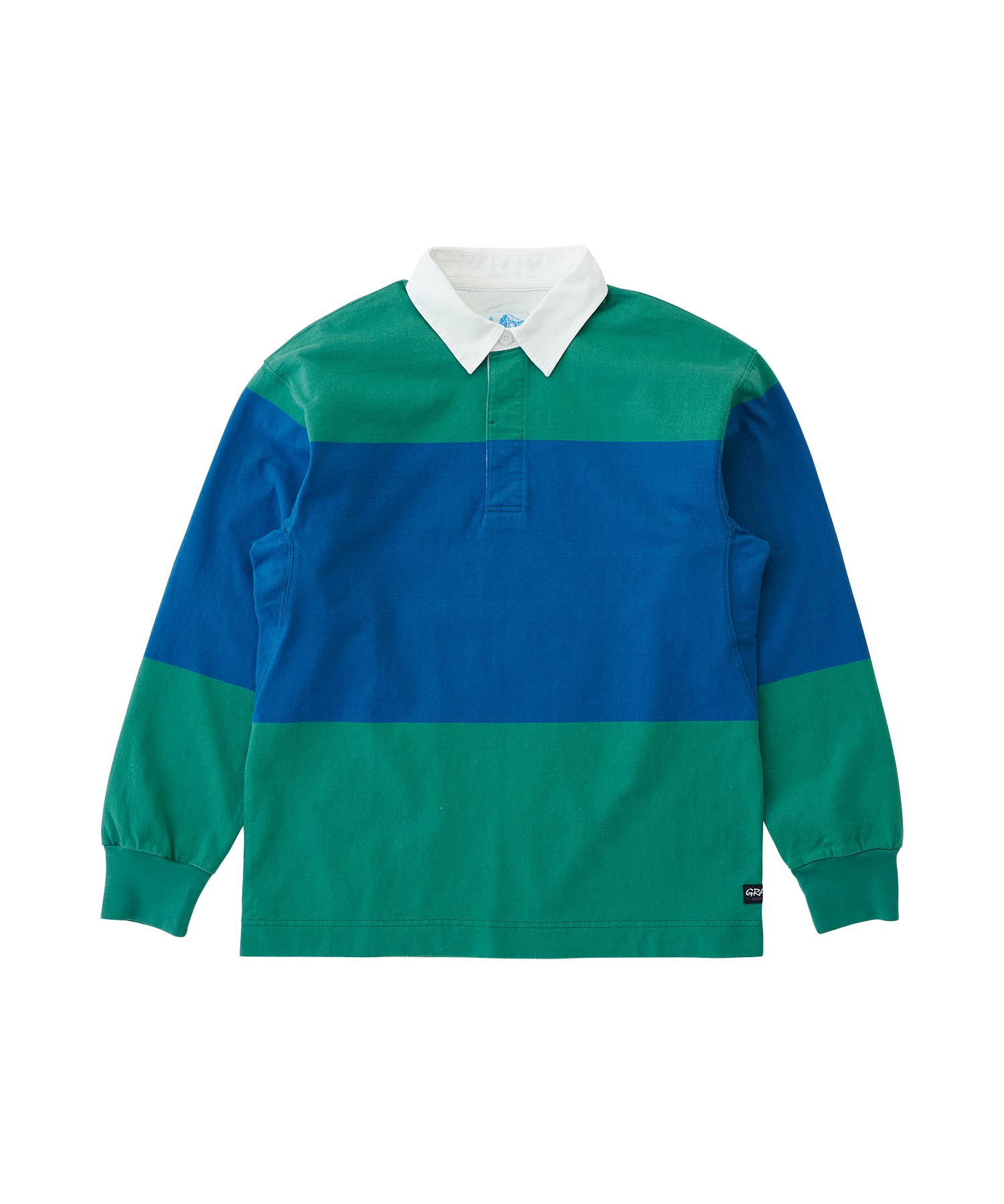 Gramicci Langdon Jersey Rugby Shirt (Cerulean / Emerald)