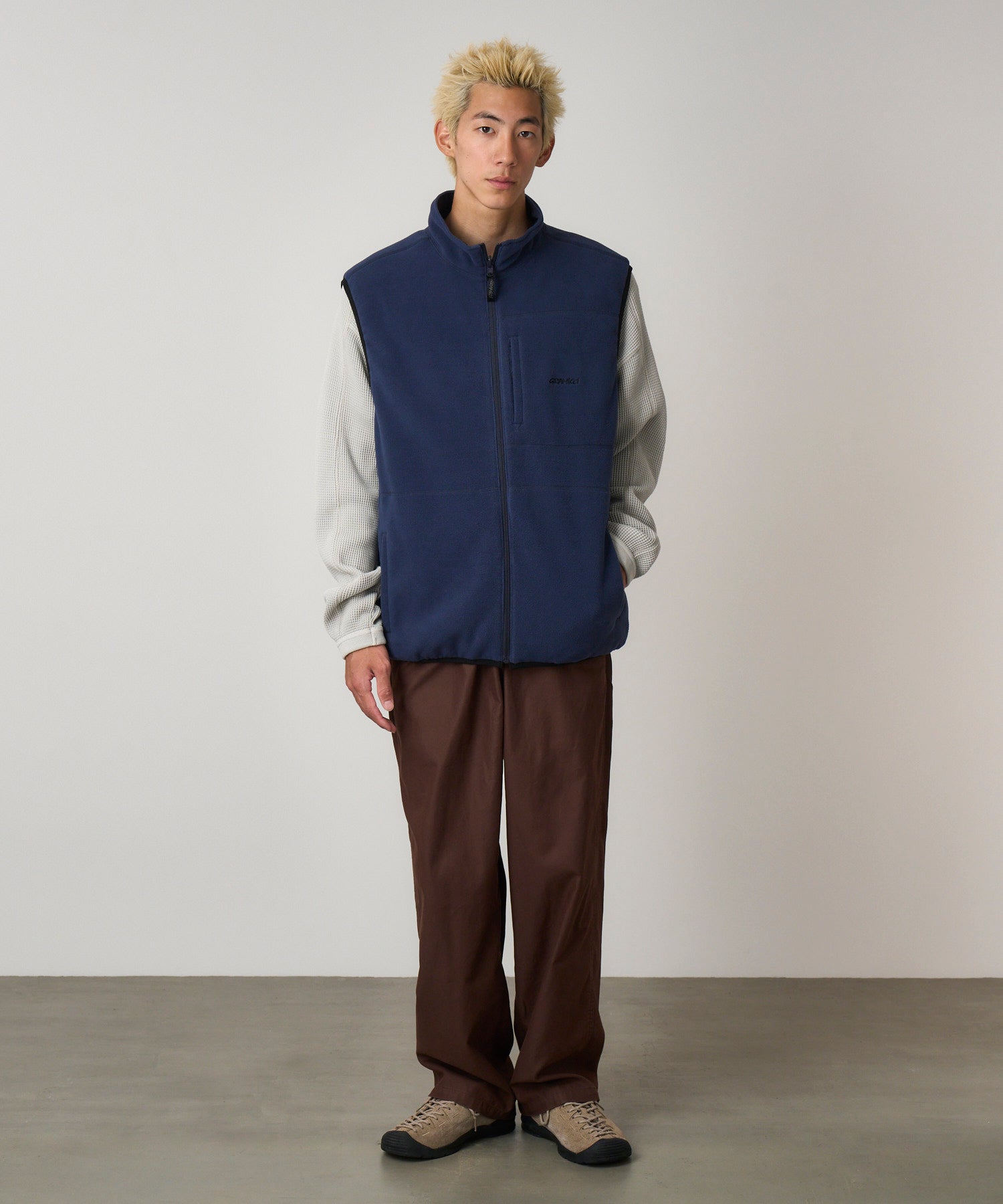 Gramicci Thermal Fleece Reversible Vest (Navy)