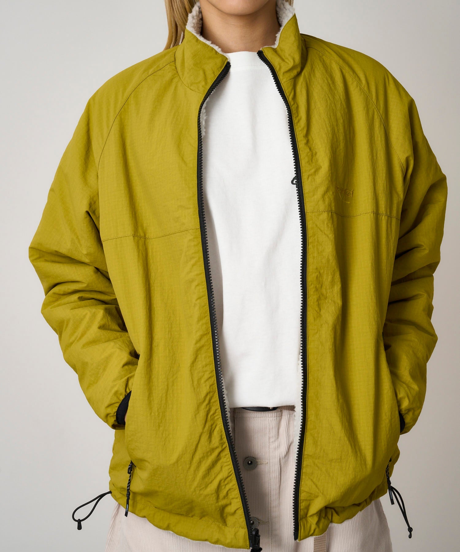 Gramicci Reversible Sherpa Jacket (Natural / Chartreuse)