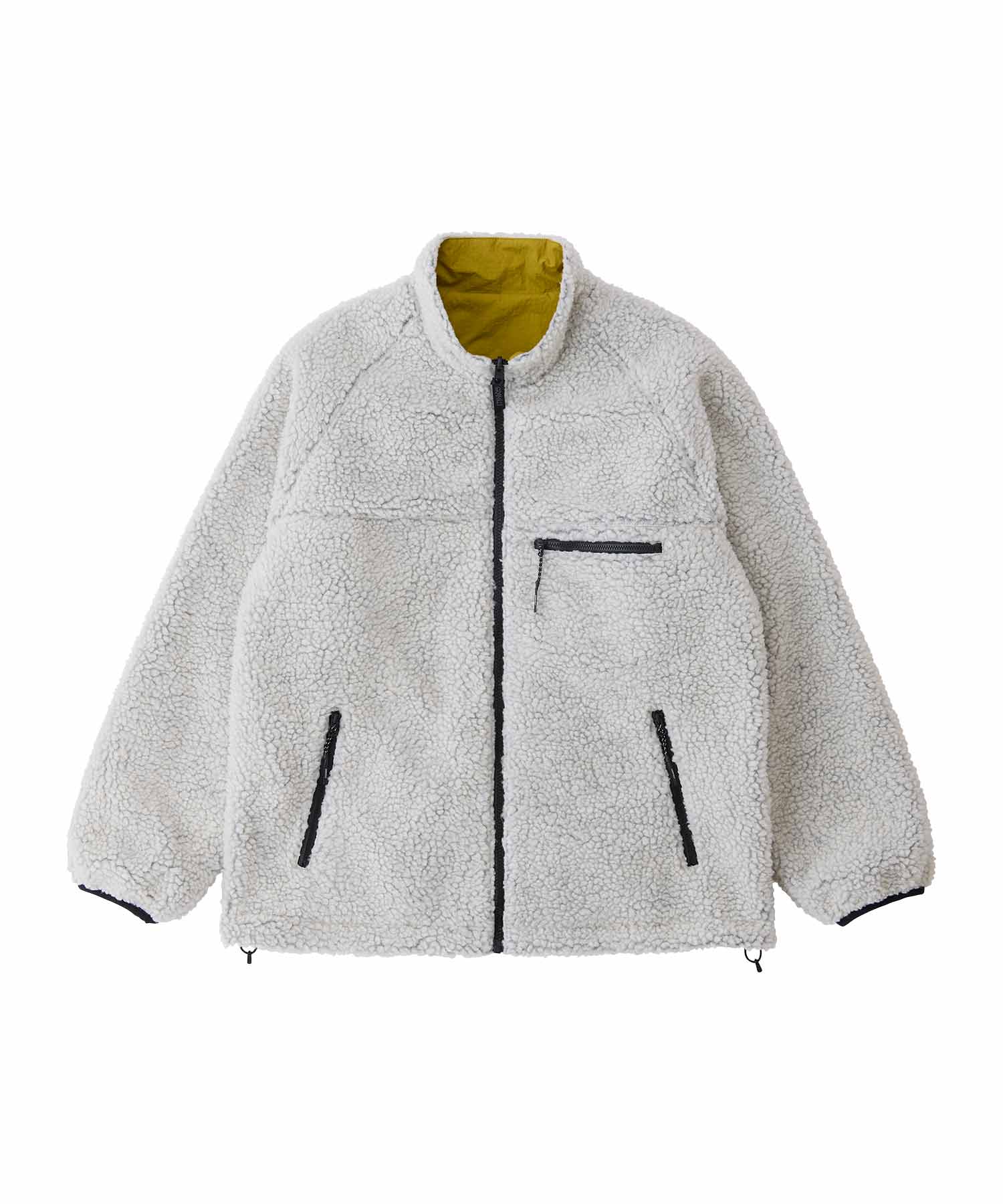 Gramicci Reversible Sherpa Jacket (Natural / Chartreuse)
