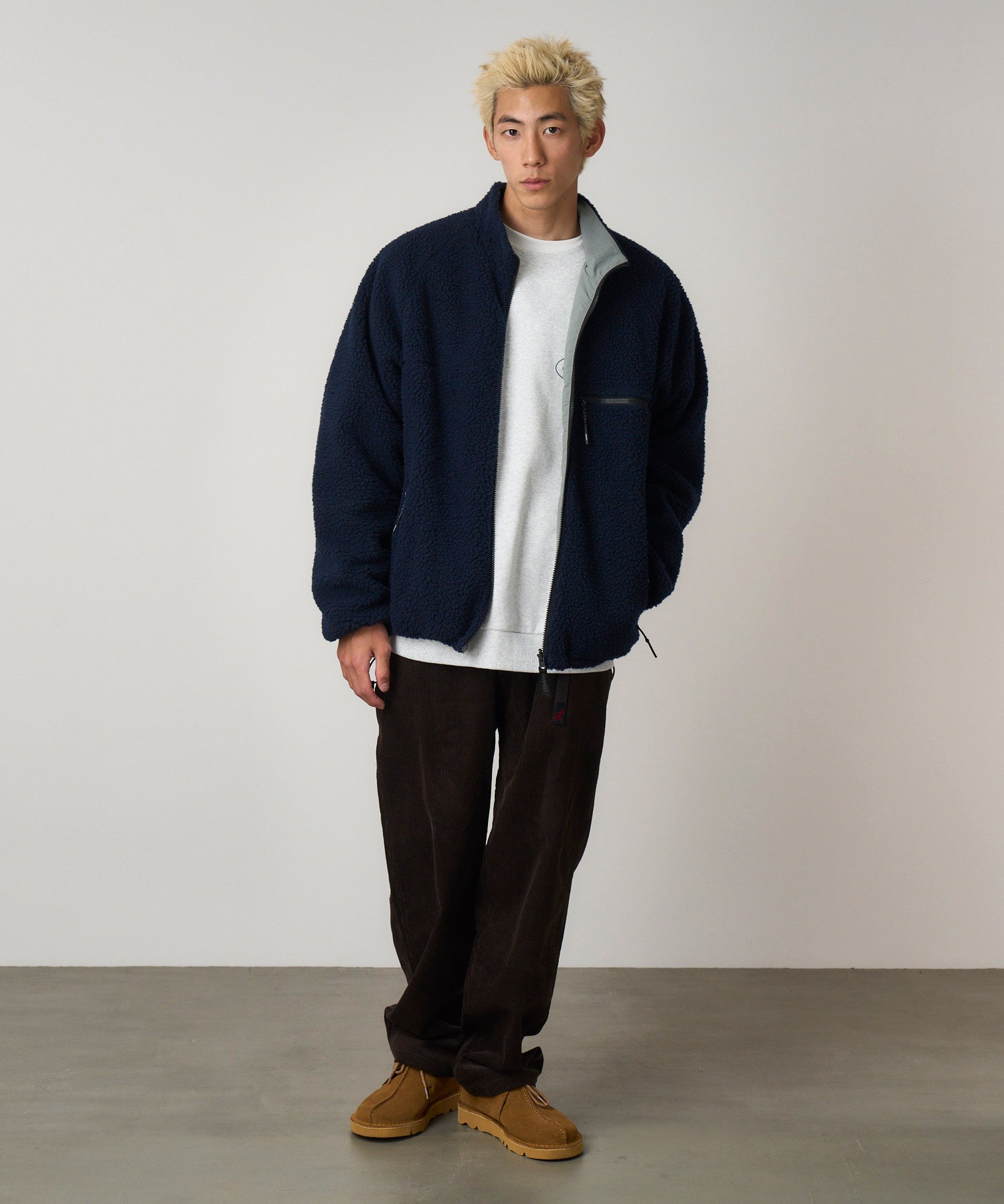 Gramicci Reversible Sherpa Jacket (Navy / Grey)