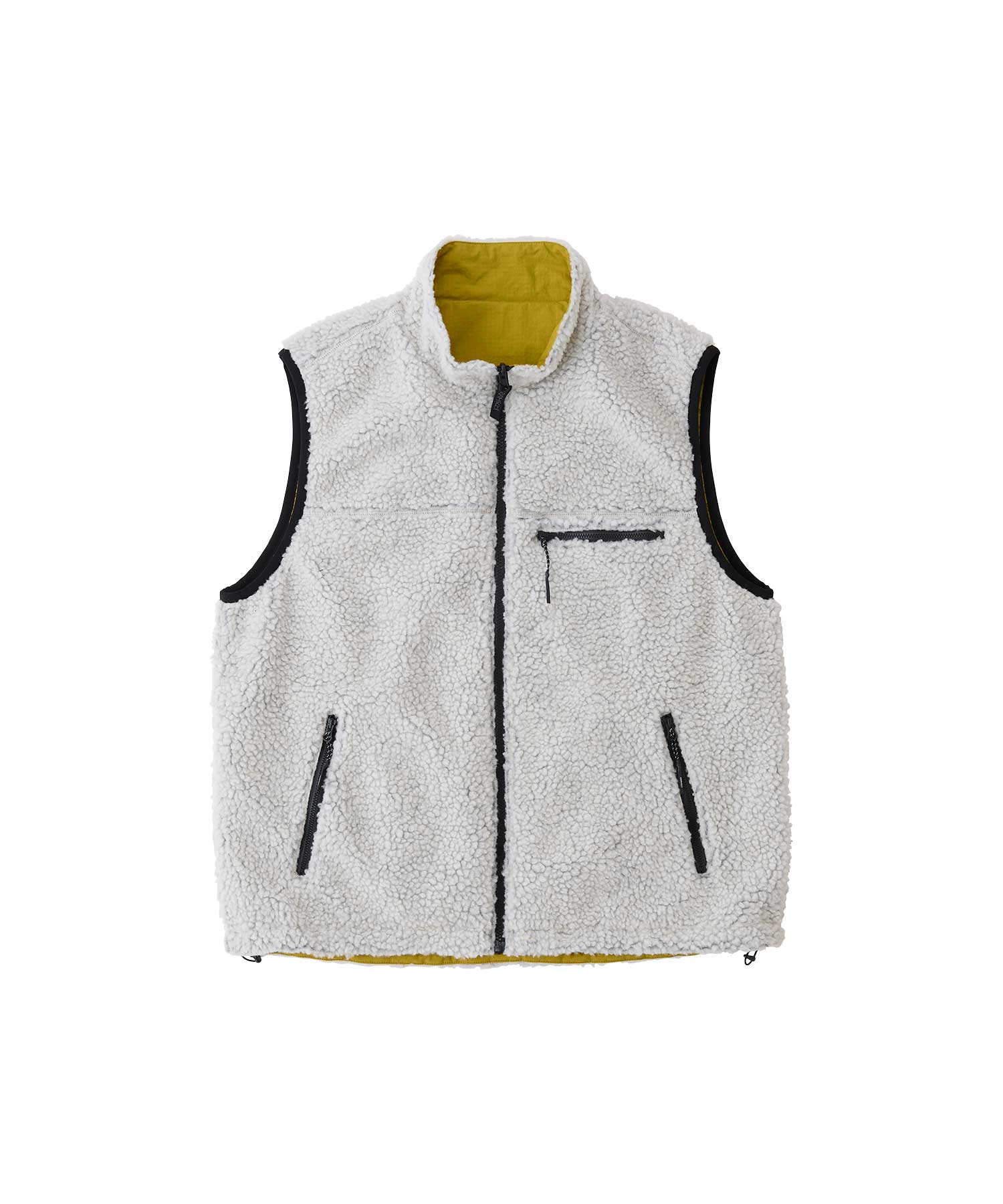 Gramicci Reversible Sherpa Vest (Natural / Chartreuse)