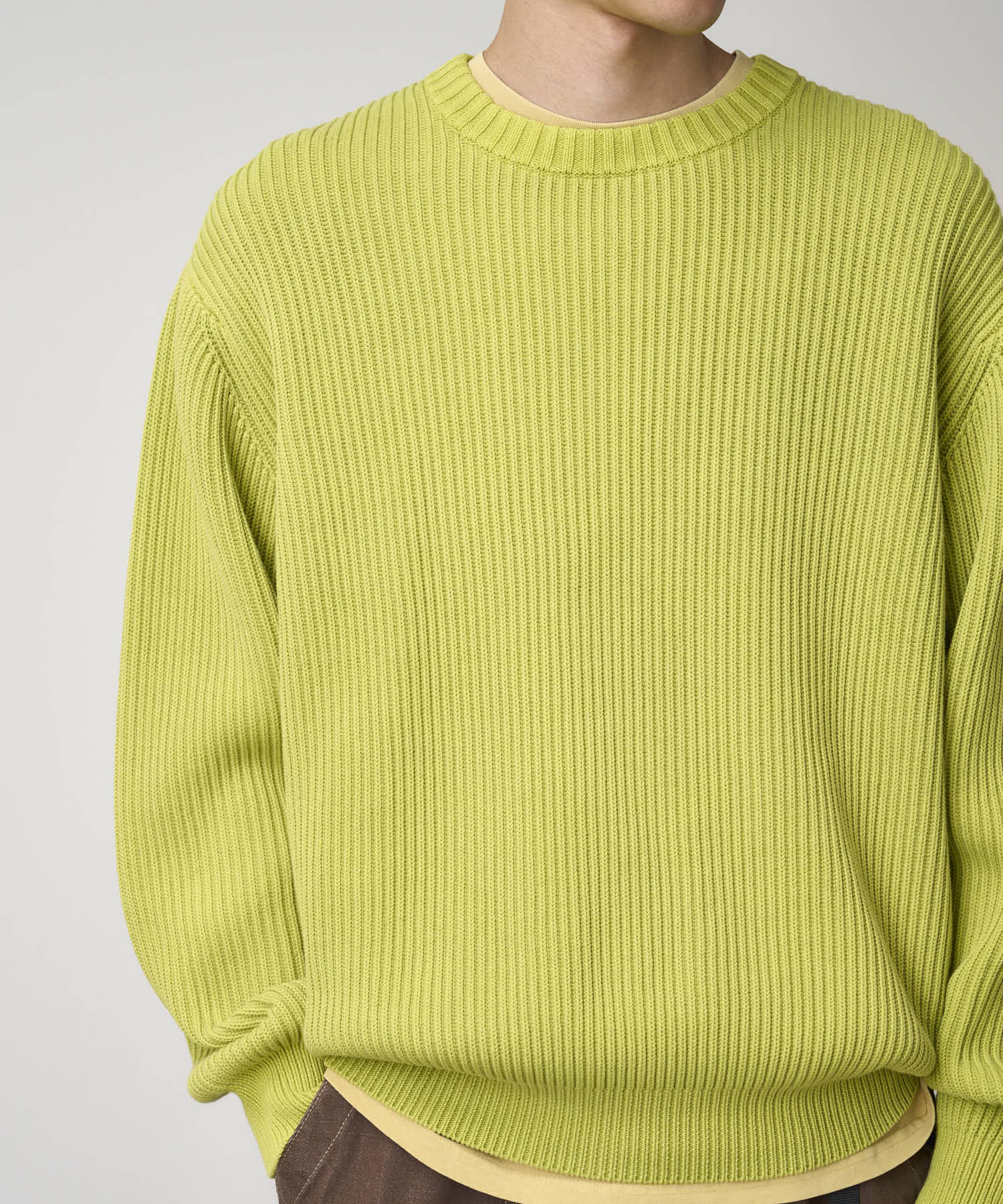 Gramicci Cotton Knit Sweater (Mist Green)