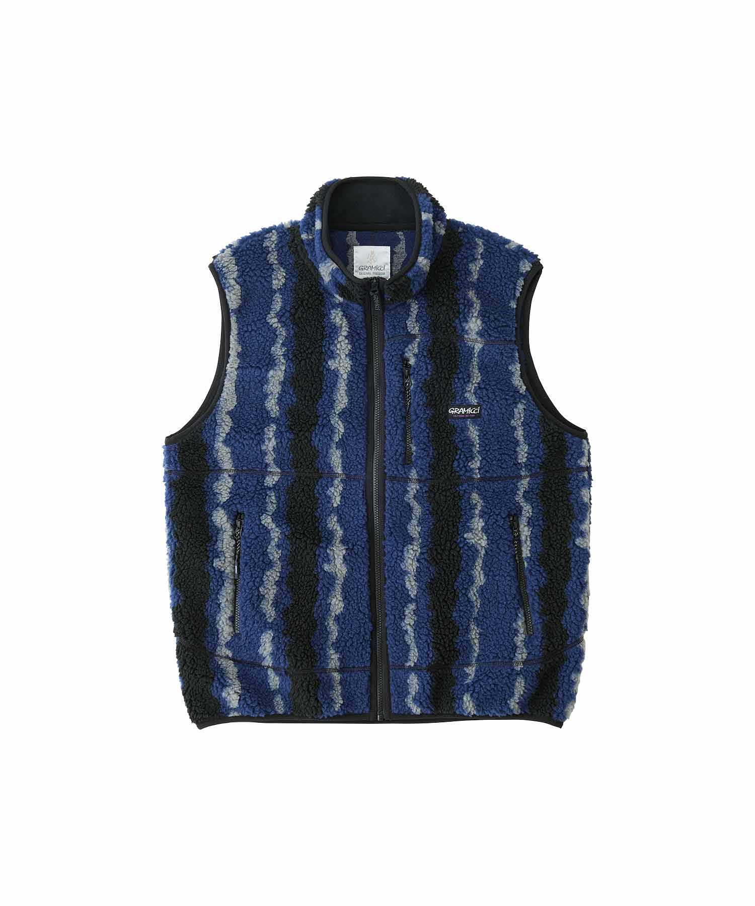 Gramicci Ripple Sherpa Vest (Navy Ripple)