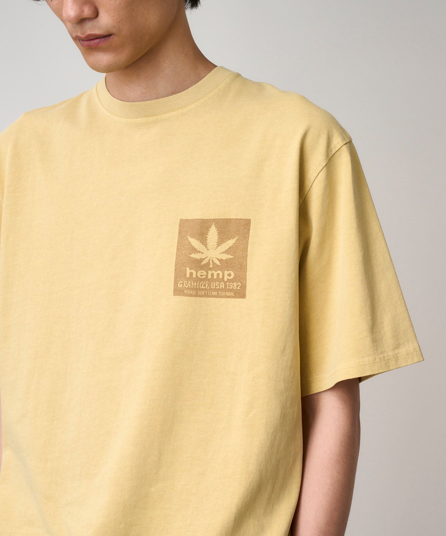 Gramicci Hemp Tee (Mustard Pigment)