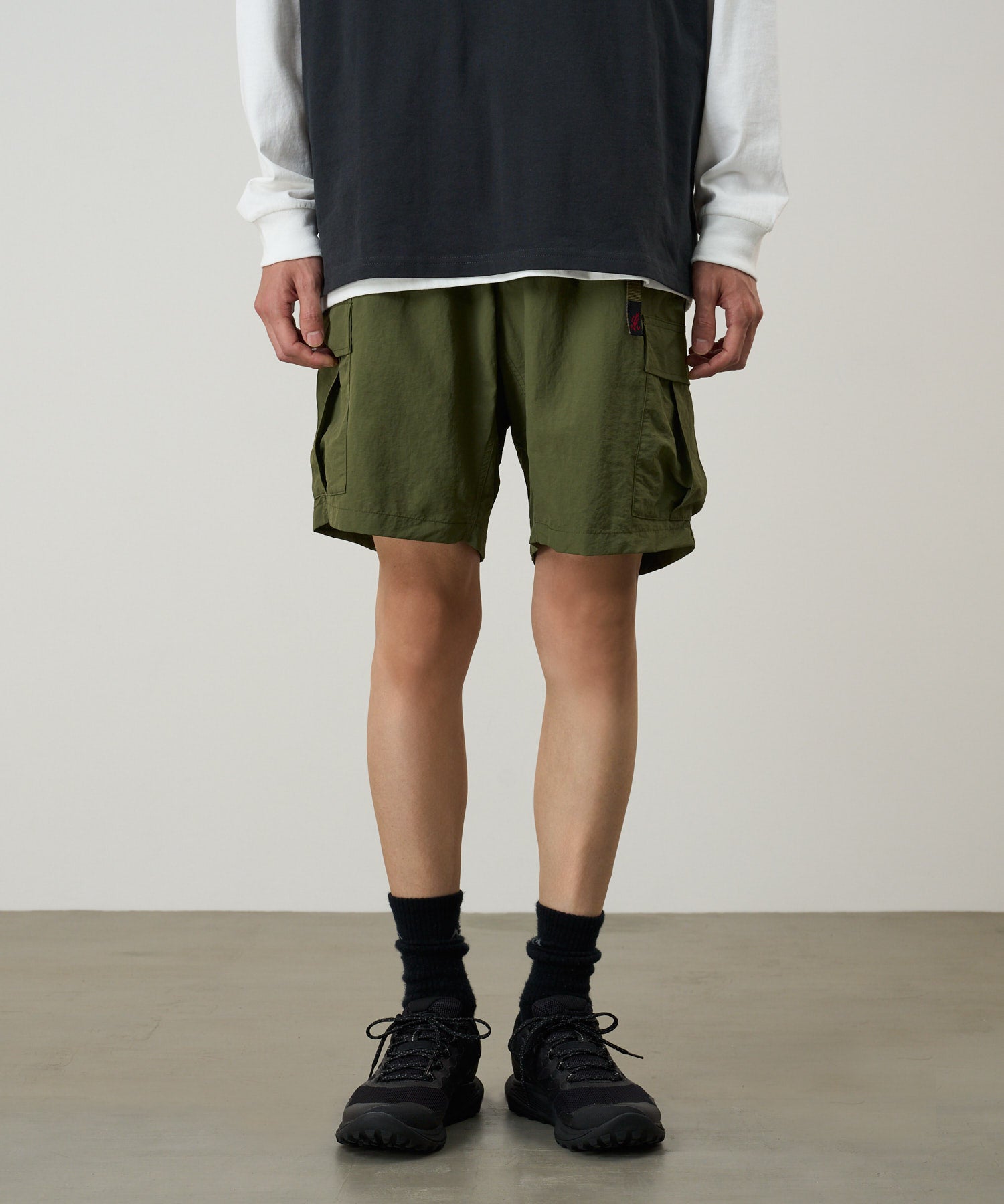 Gramicci Nylon Explorer Cargo Shorts (Olive)