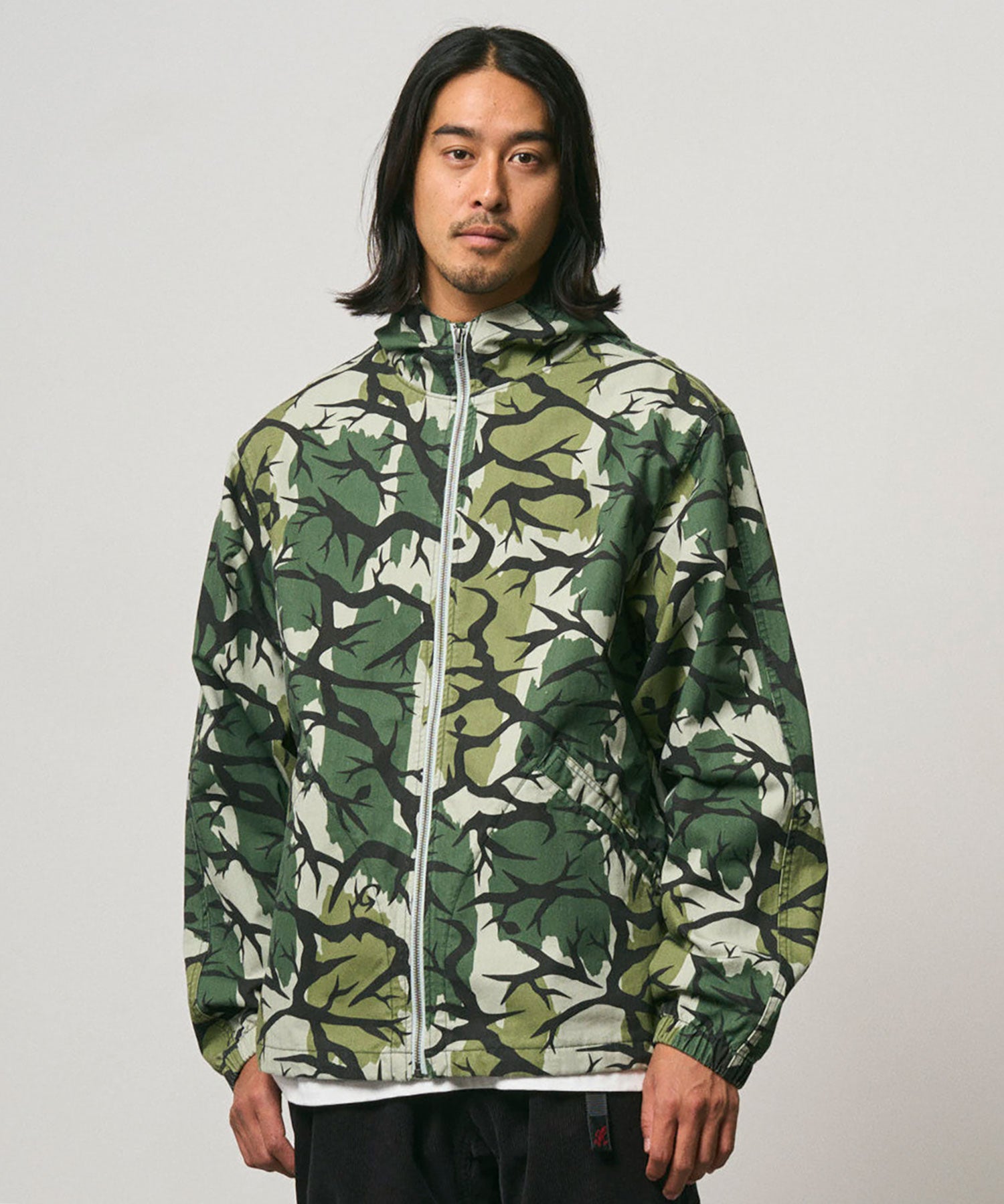 Gramicci Herringbone Hooded Jacket (Branch Camo)