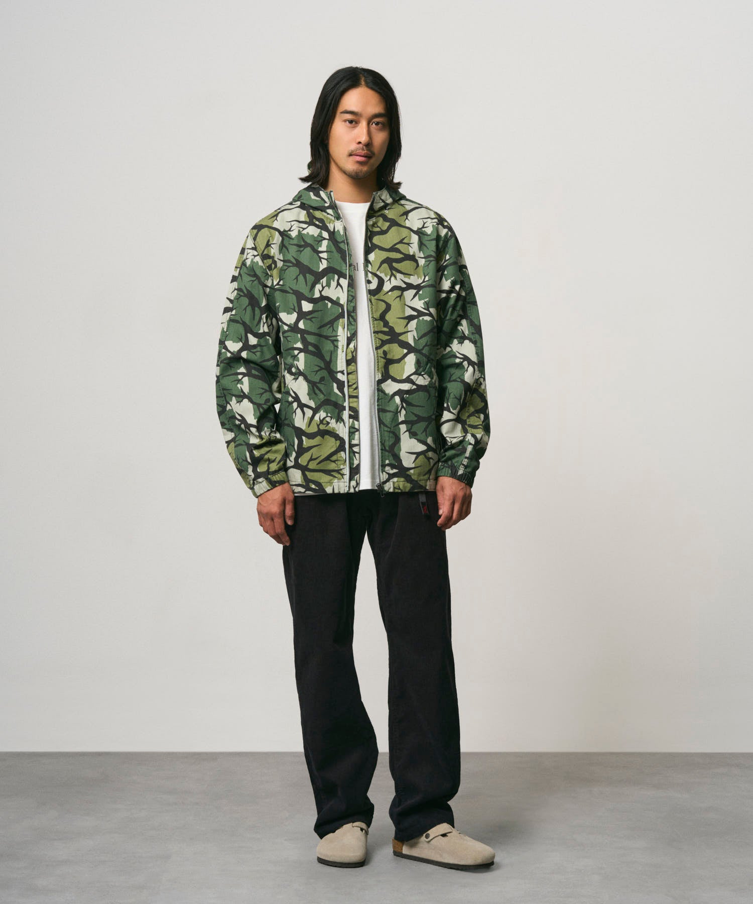Gramicci Herringbone Hooded Jacket (Branch Camo)