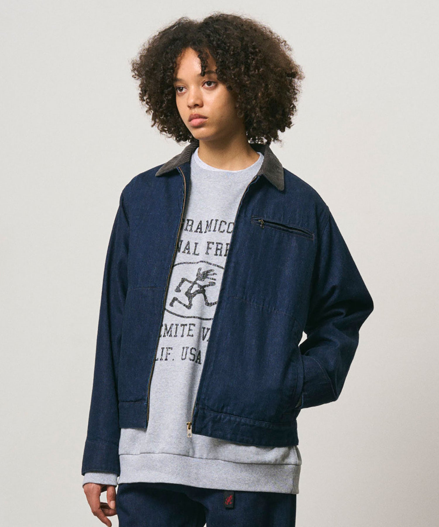 Gramicci Japanese Denim Trucker Jacket (Rinsed Indigo)