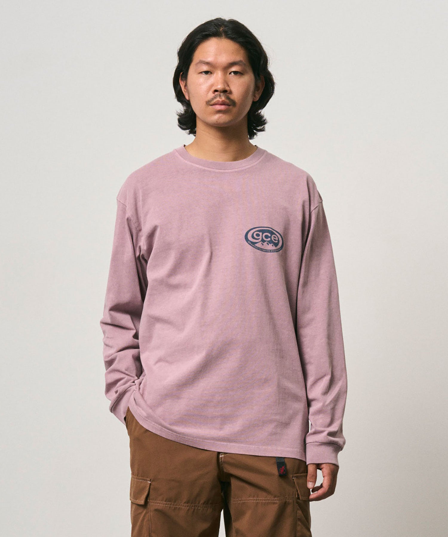 Gramicci Pigment Dyed GCE Long Sleeve Tee (Lilac Pigment)
