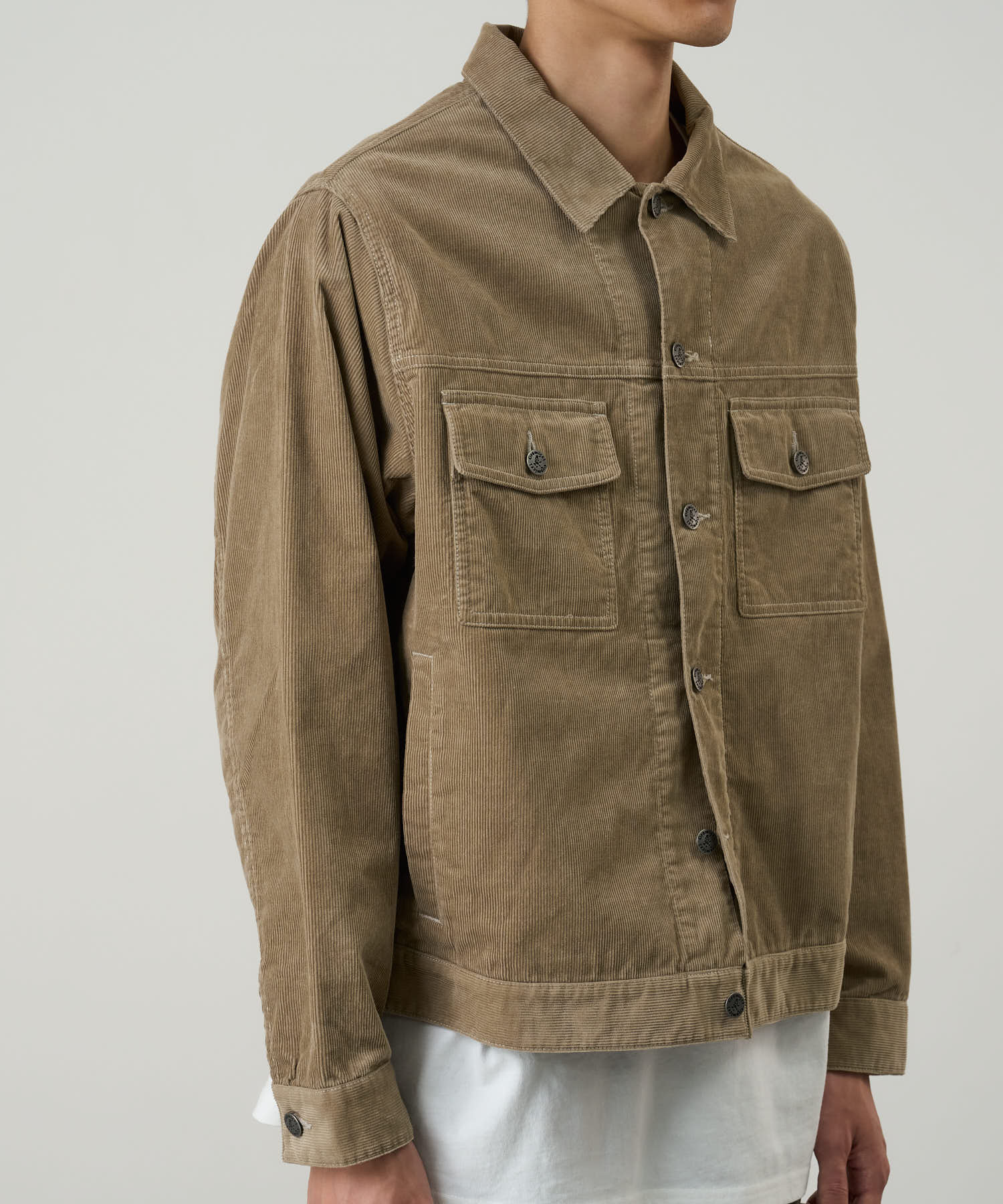 Gramicci Corduroy Trucker Jacket (Beige)