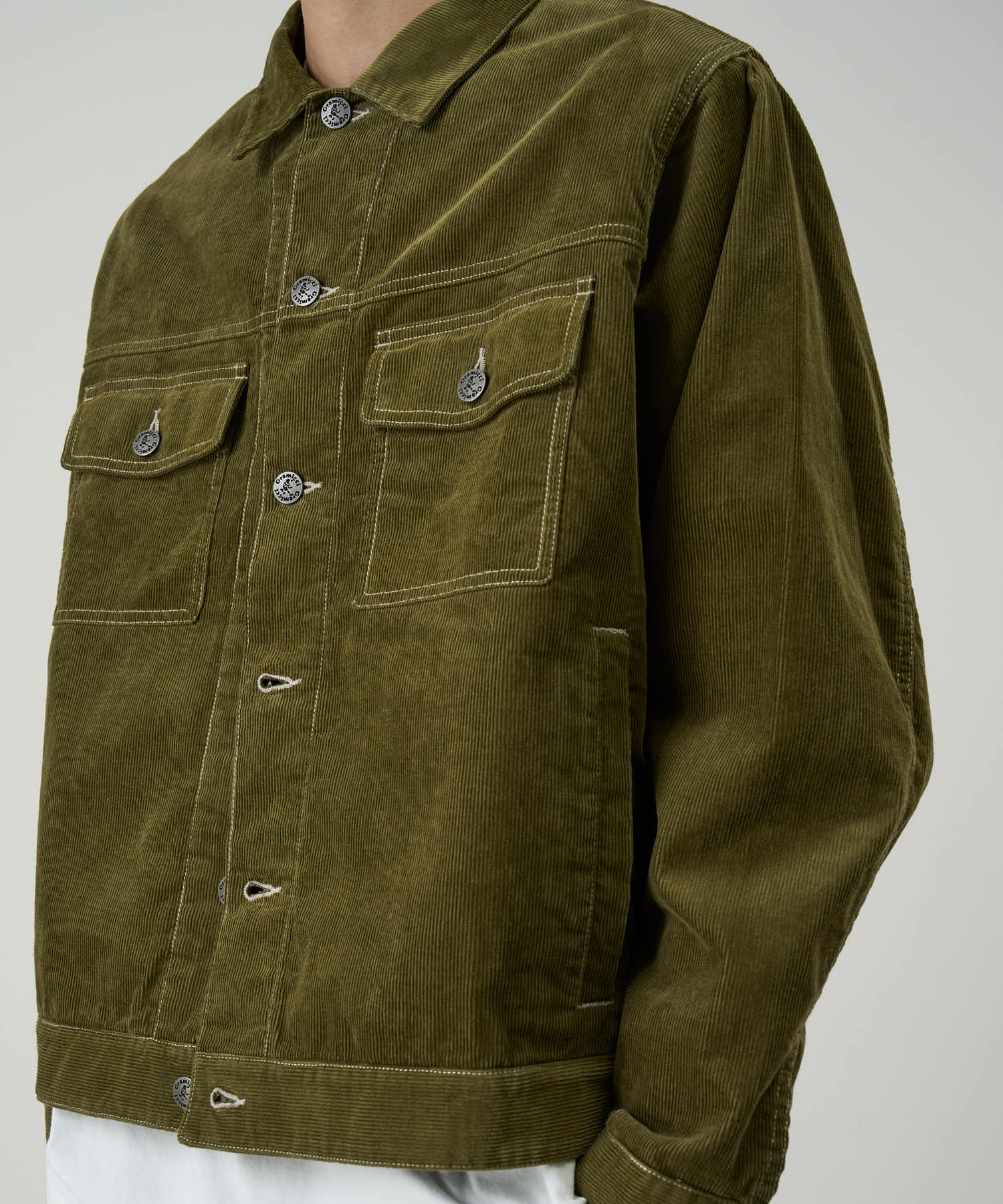 Gramicci Corduroy Trucker Jacket (Olive)