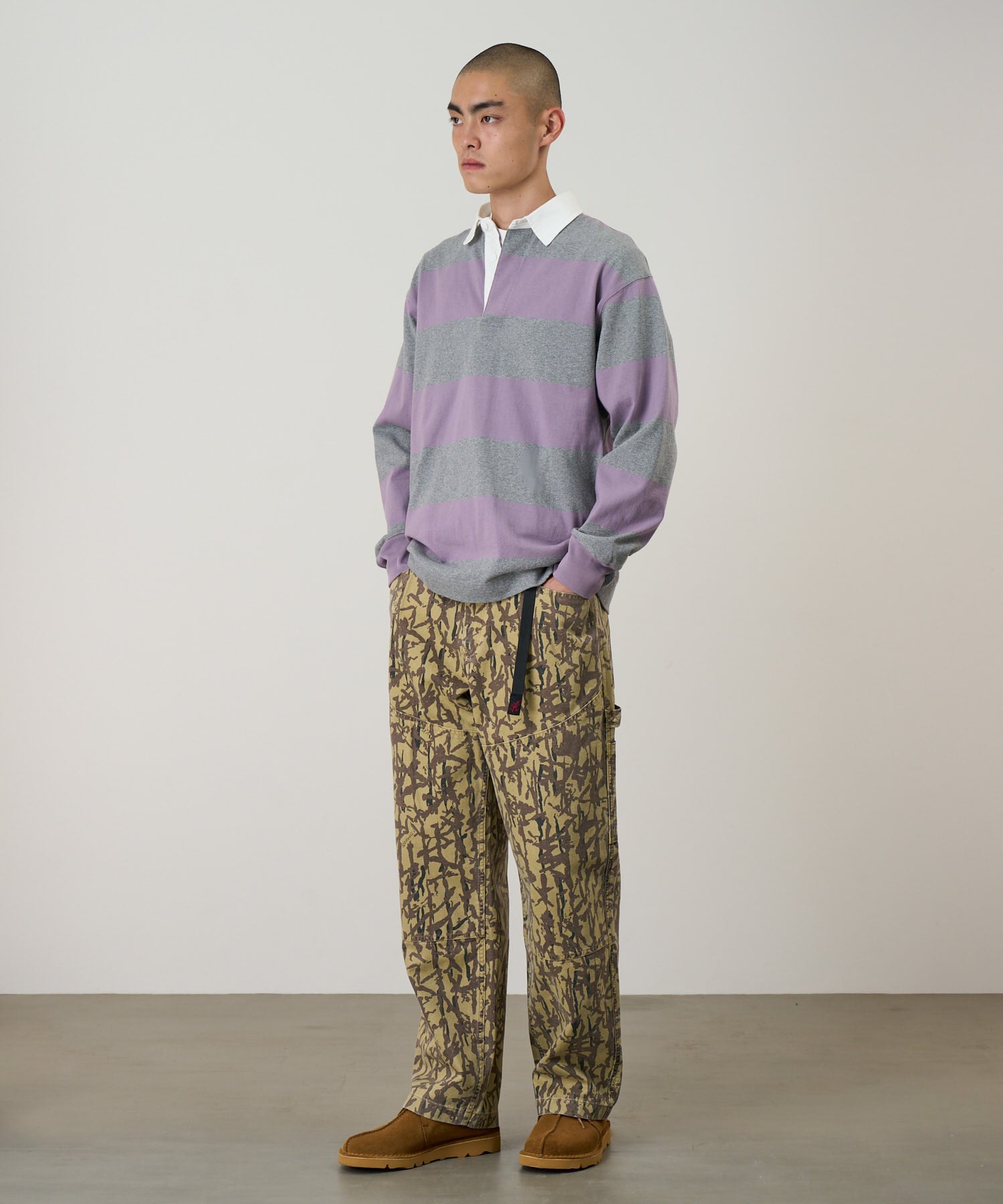 Gramicci Langdon Rugby Shirt (Heather / Purple)