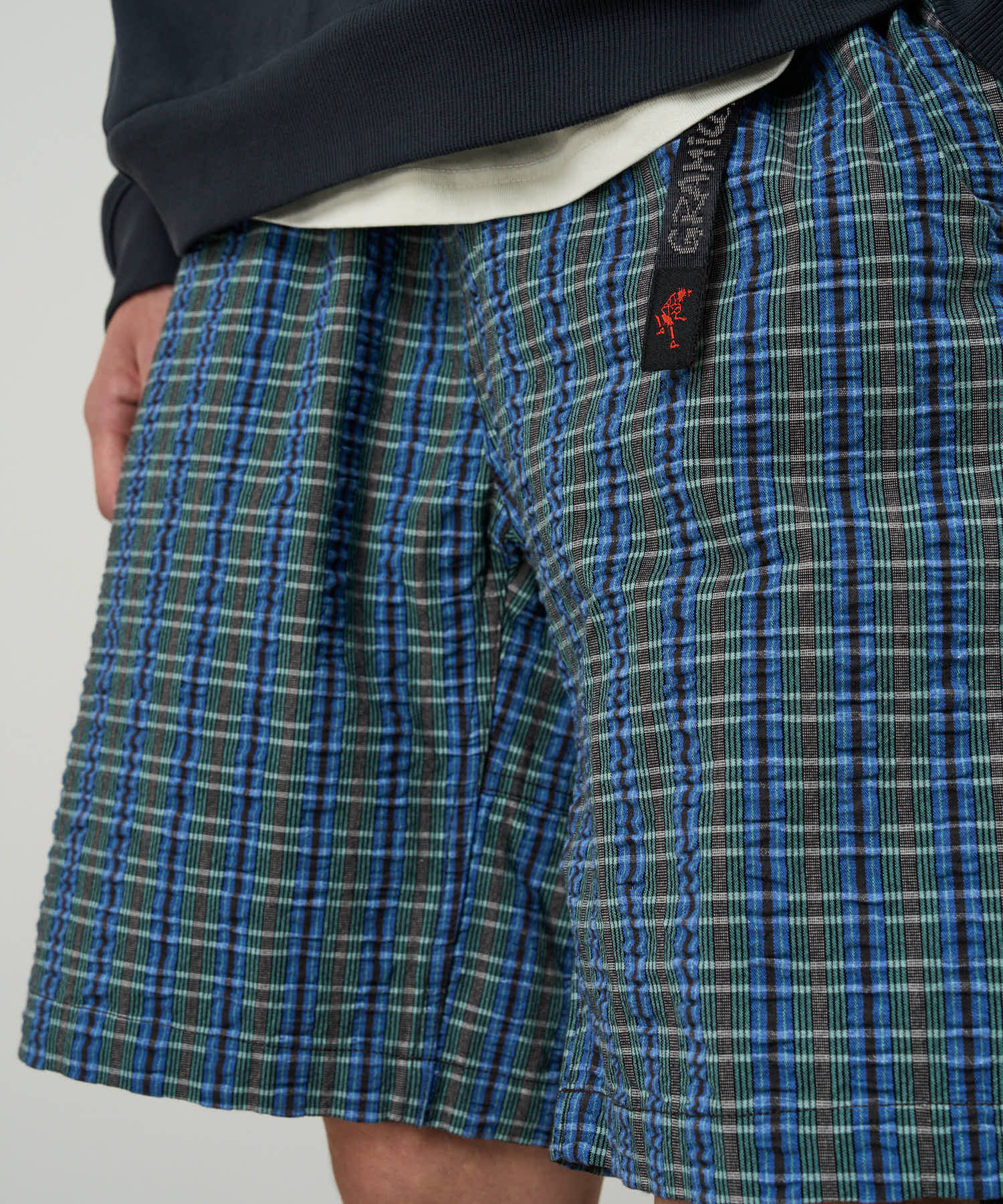 Gramicci O.G. Seersucker G-Shorts (Multi Stripe Plaid)