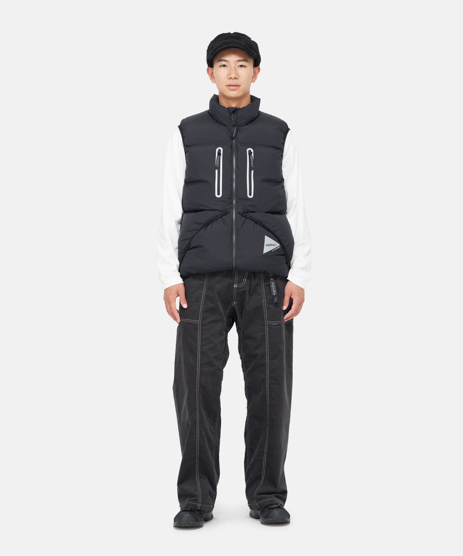 Gramicci x and wander Down Vest (Black)