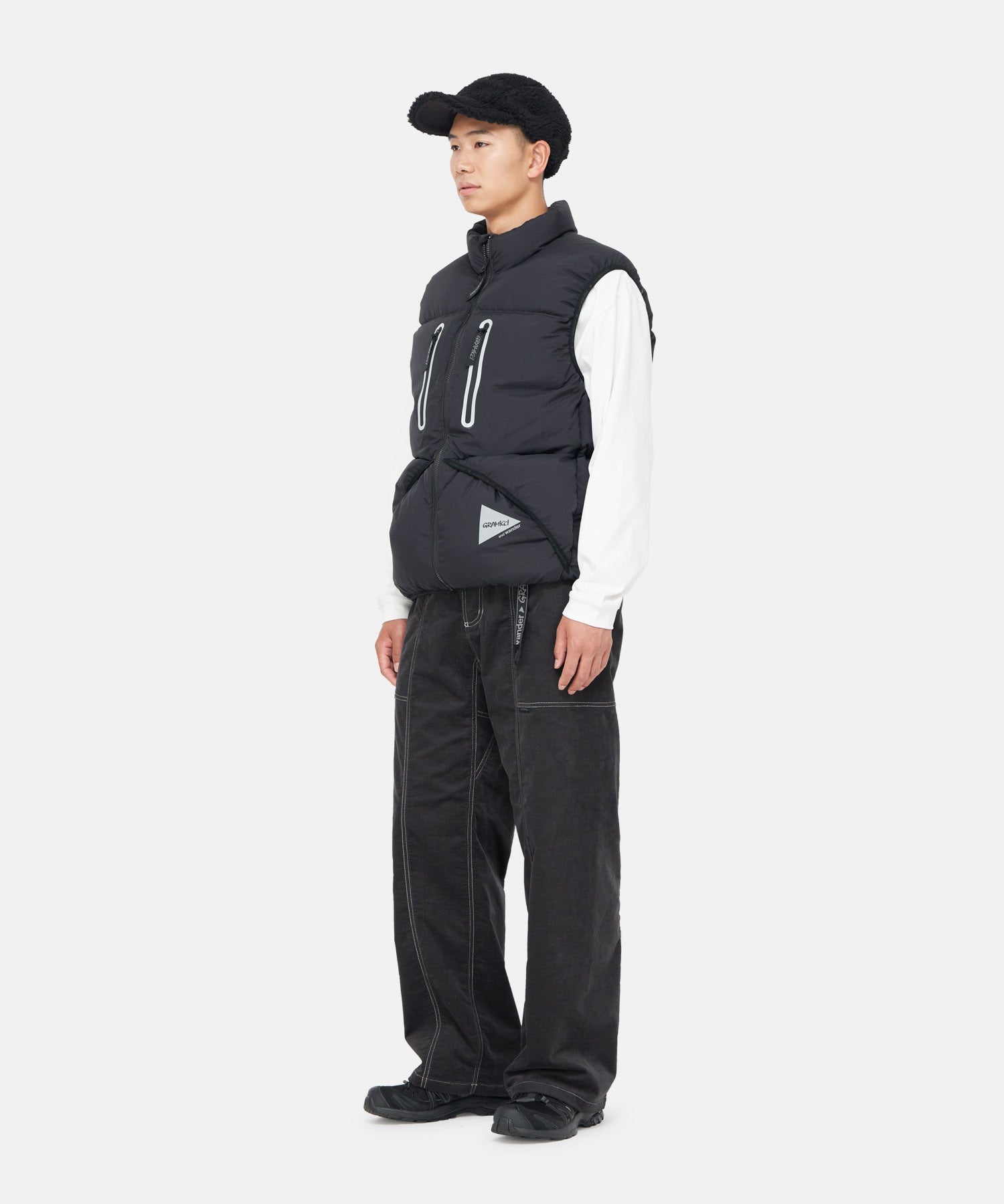 Gramicci x and wander Down Vest (Black)