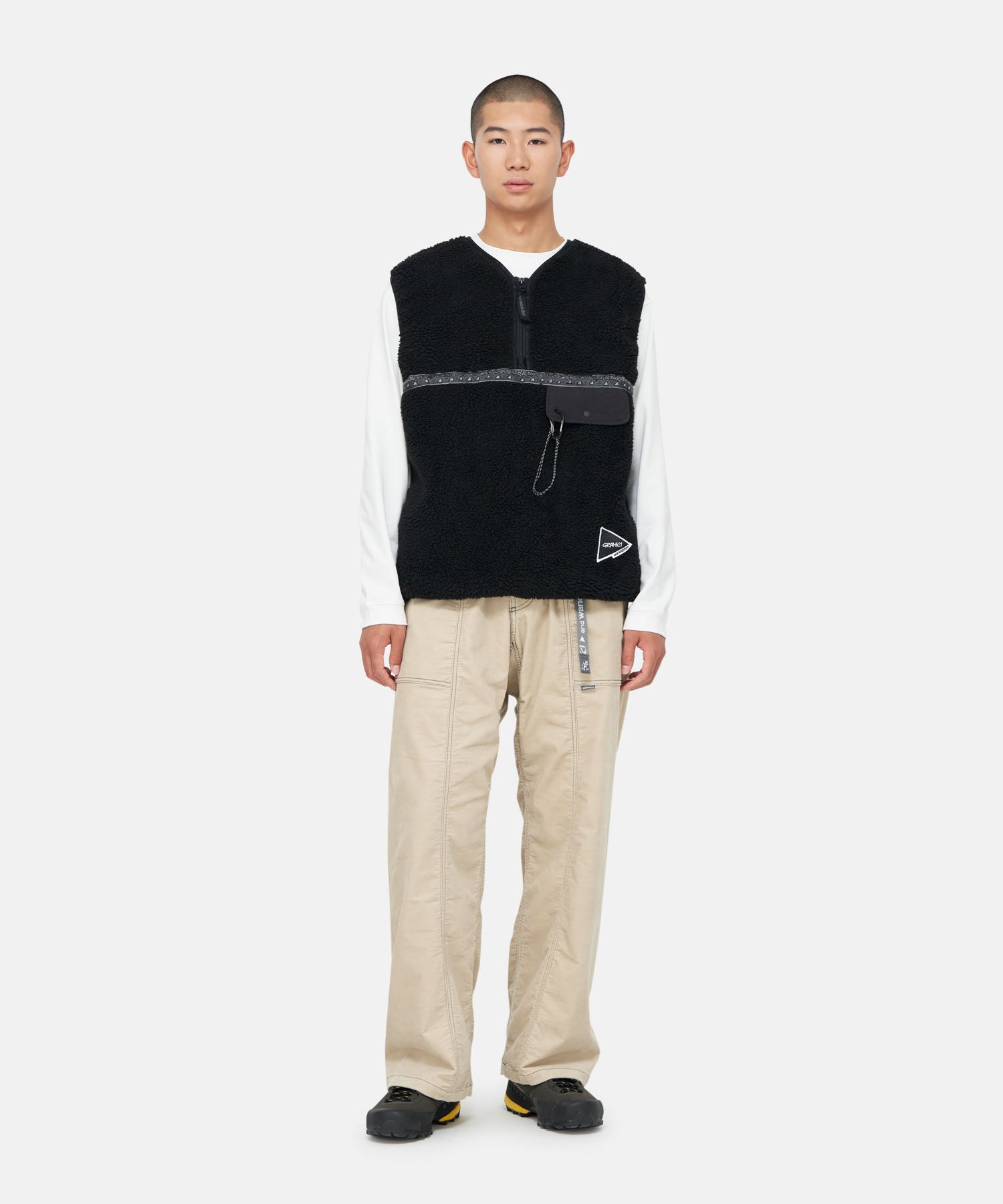 And and wander fleece vest black 1 Wander Alpha Vest - Black 