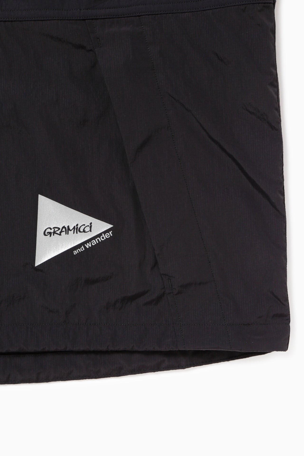 Gramicci x and wander Patchwork Wind Tee (Black)