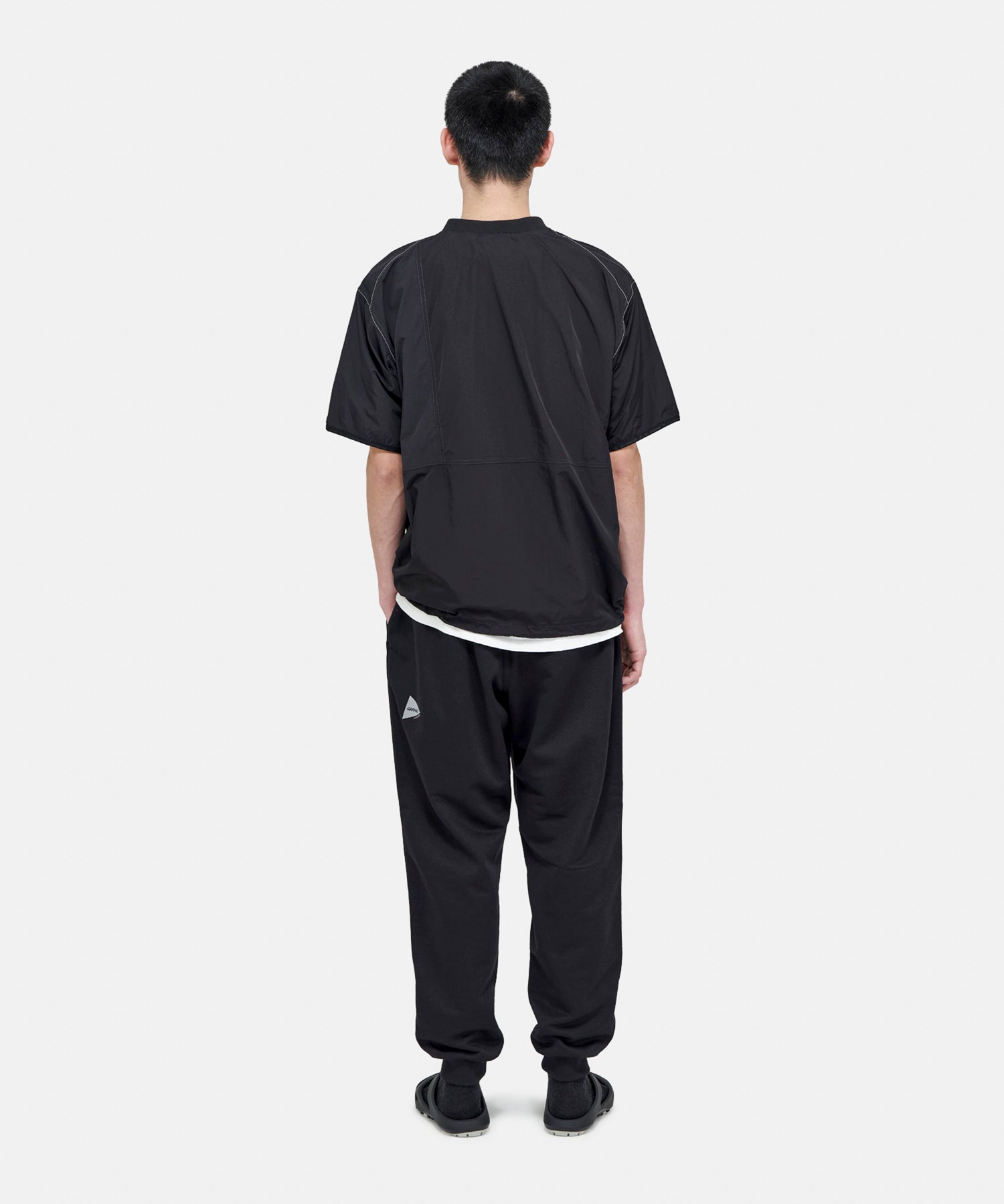 Gramicci x and wander Patchwork Wind Tee (Black)