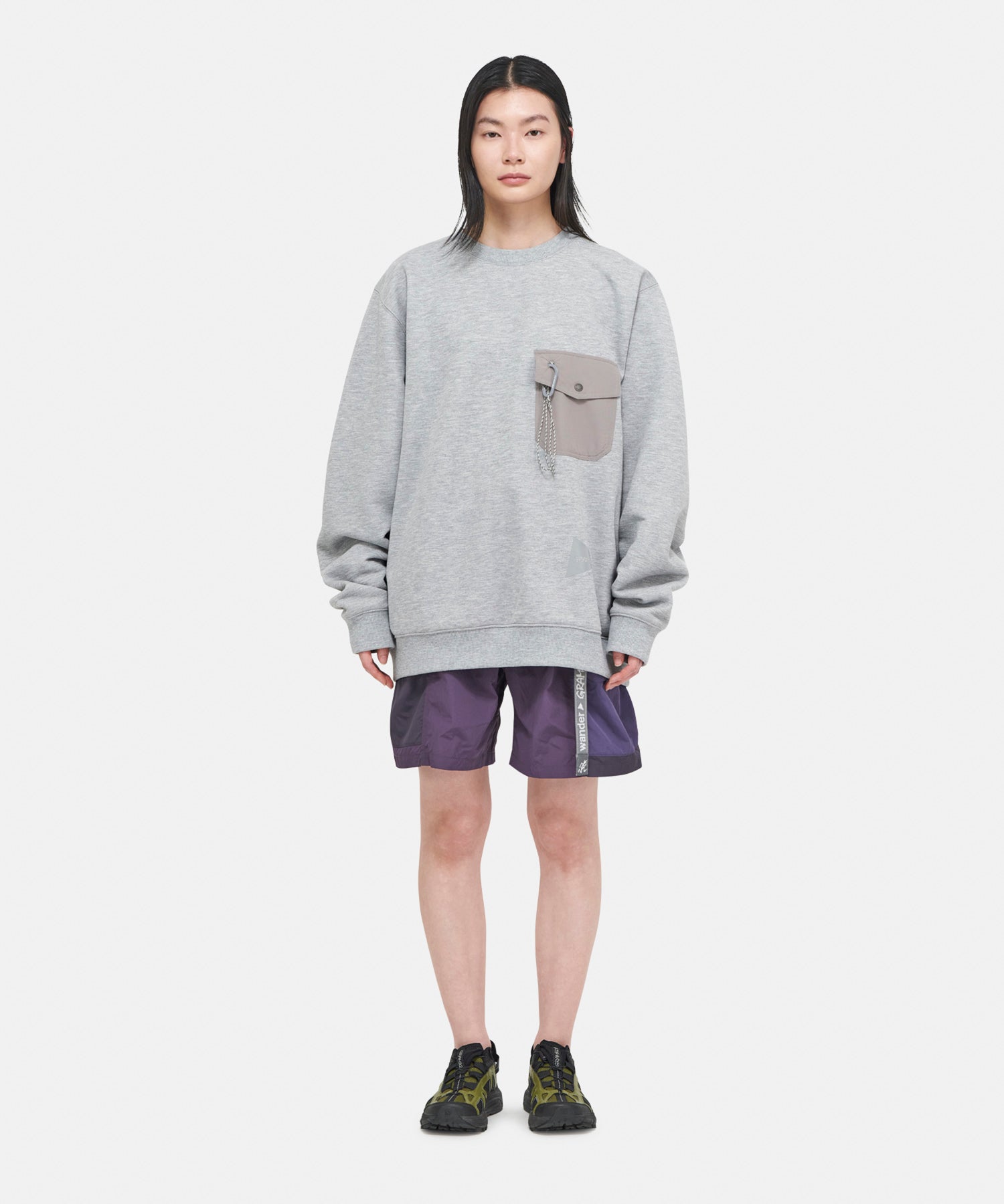 Gramicci x and wander Pocket Sweatshirt