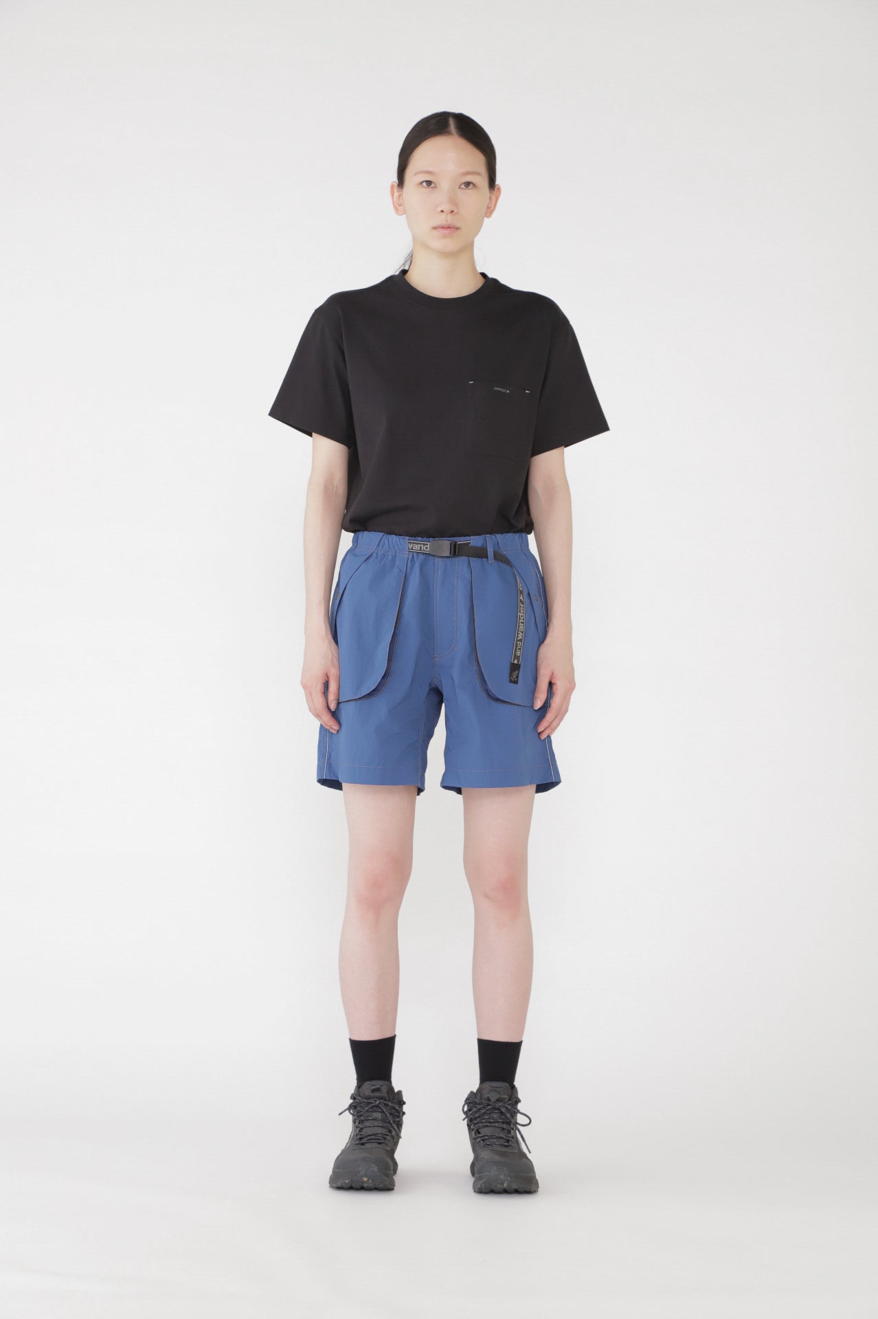 Gramicci x and wander Brushed Nylon Shorts (Blue)