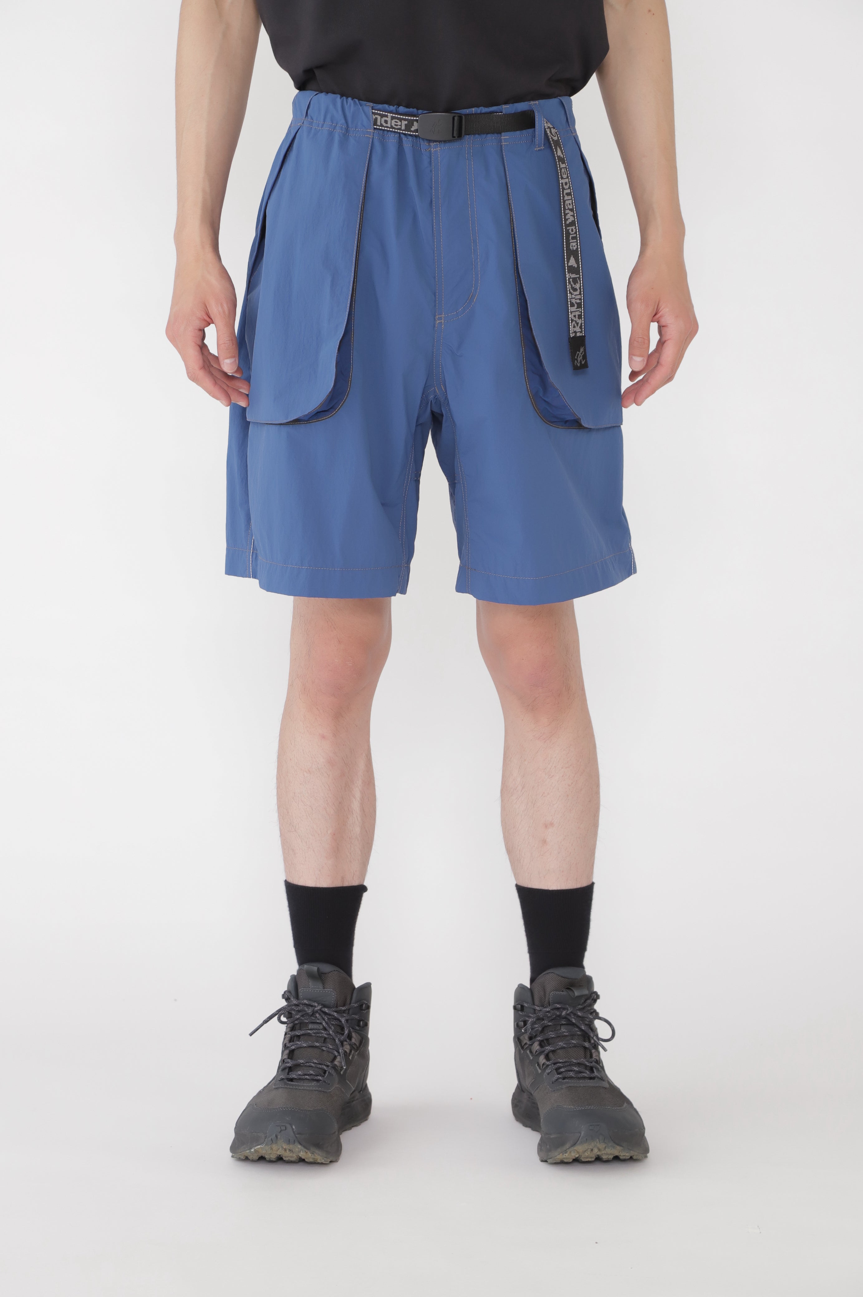 Gramicci × and wander C/N g-short Gramicci x and wander Brushed Nylon Shorts (Blue)
