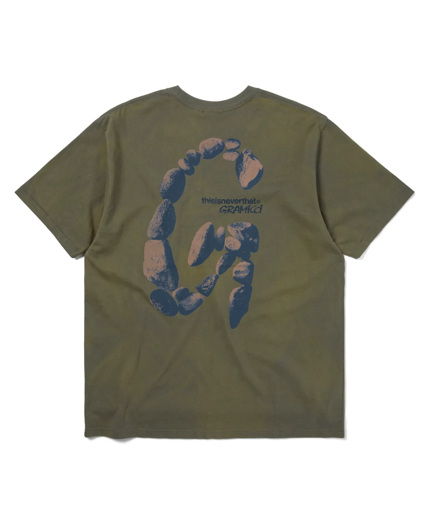 【関送無料】 thisisneverthat X Gramicci Sun faded Tシャツ thisisneverthat X Gramicci Sun faded t-shirt | GREY | SEVENSTORE