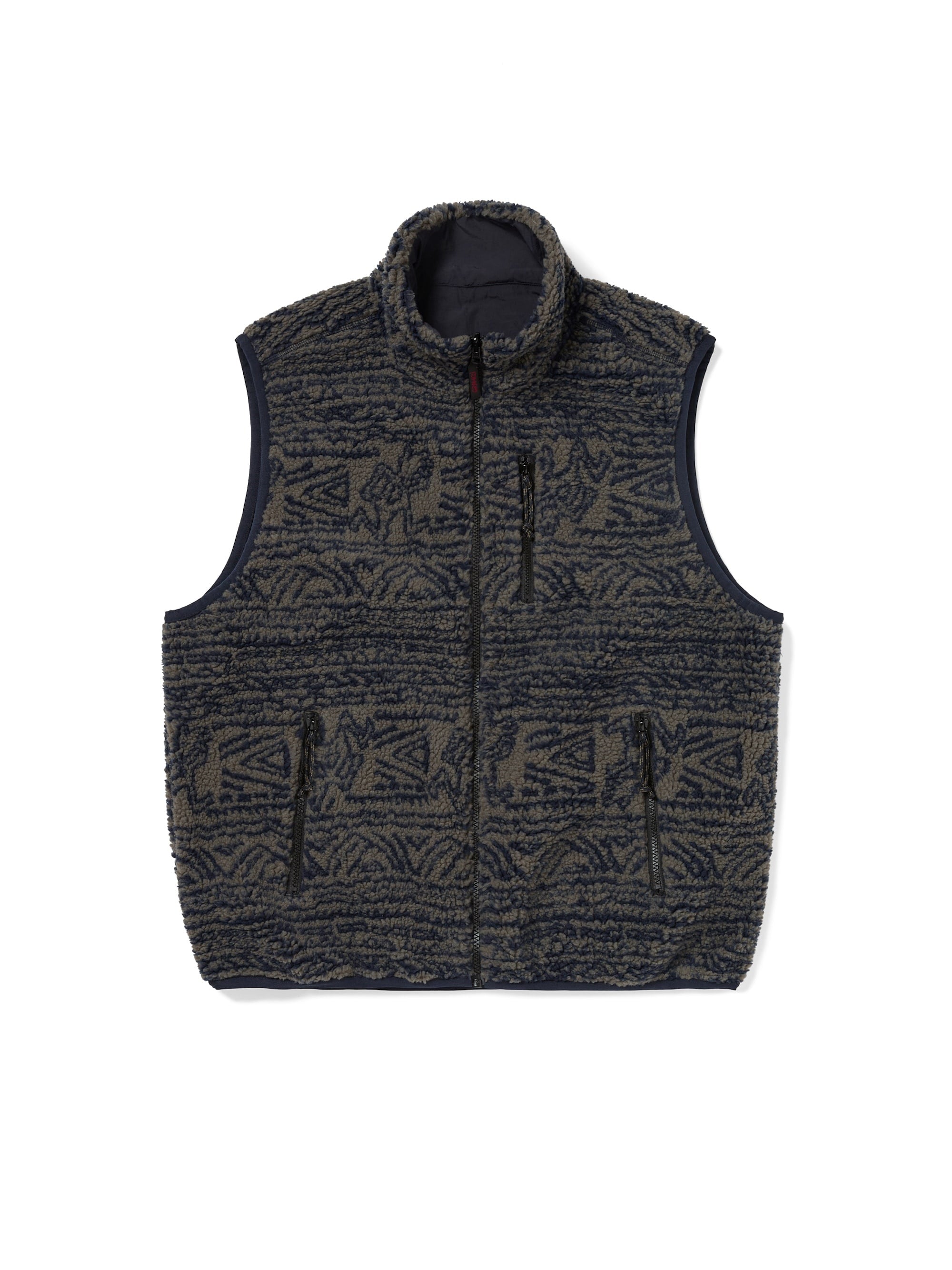 メンズウェア TFW49 REVERSIBLE FLEECE VEST NAVY L Gramicci x thisisneverthat Reversible Fleece Vest (Navy)